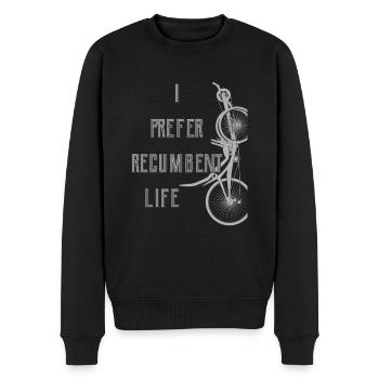 JE PRÉFÈRE LE TRICYCLE RECUMENT LIFE - Pull Premium bio Homme - noir - Devant - Nico (187cm)