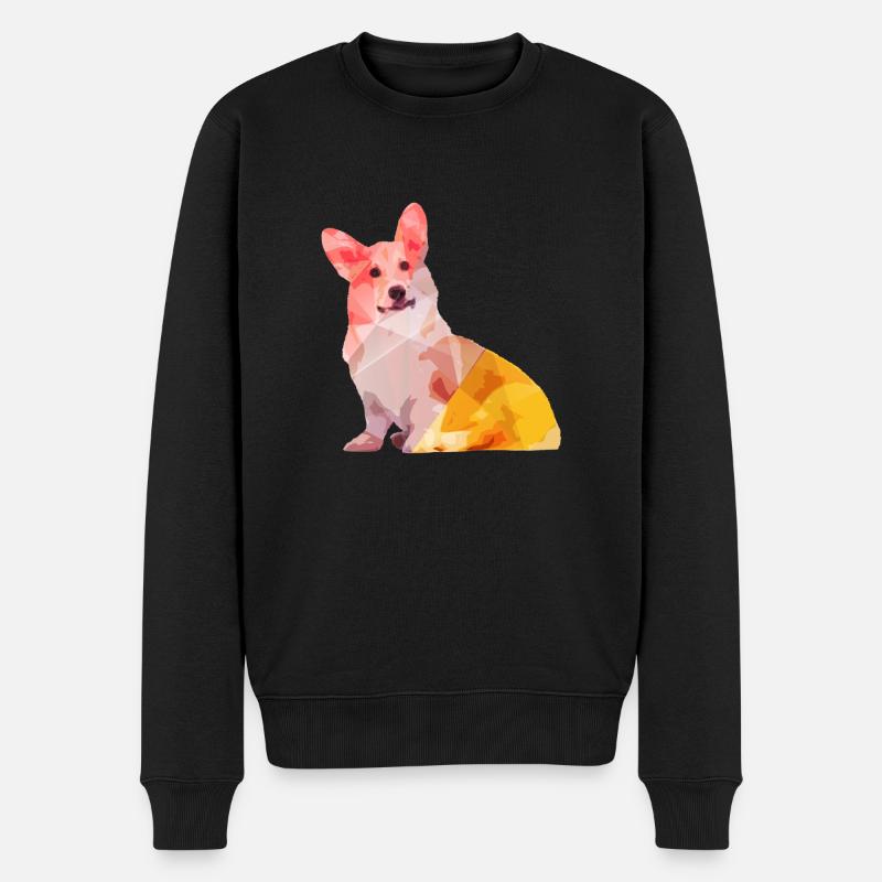 Corgi Abstract - Pull Premium bio Homme - noir