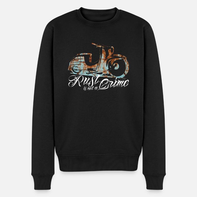 Simson Schwalbe KR51 - Rust is not a Crime - Männer Premium Bio Pullover - Schwarz