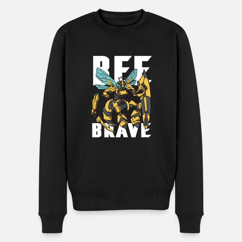 Bee Brave Courageux - Pull Premium bio Homme - noir