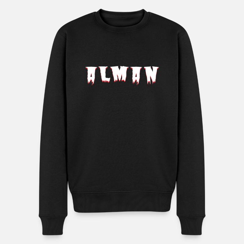 Alman deutsch Klischees - Männer Premium Bio Pullover - Schwarz