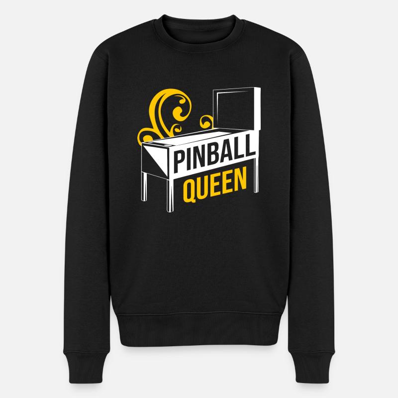 Flipper Pinball Flipperkasten - Männer Premium Bio Pullover - Schwarz