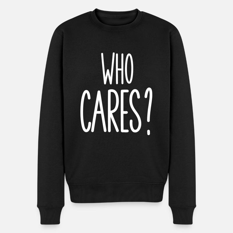 who cares - Pull Premium bio Homme - noir