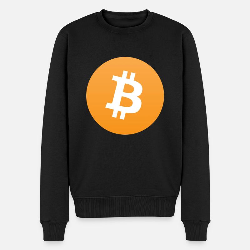 logo bitcoin - Pull Premium bio Homme - noir