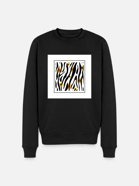 ZEBRA - Pull Premium bio Homme - noir