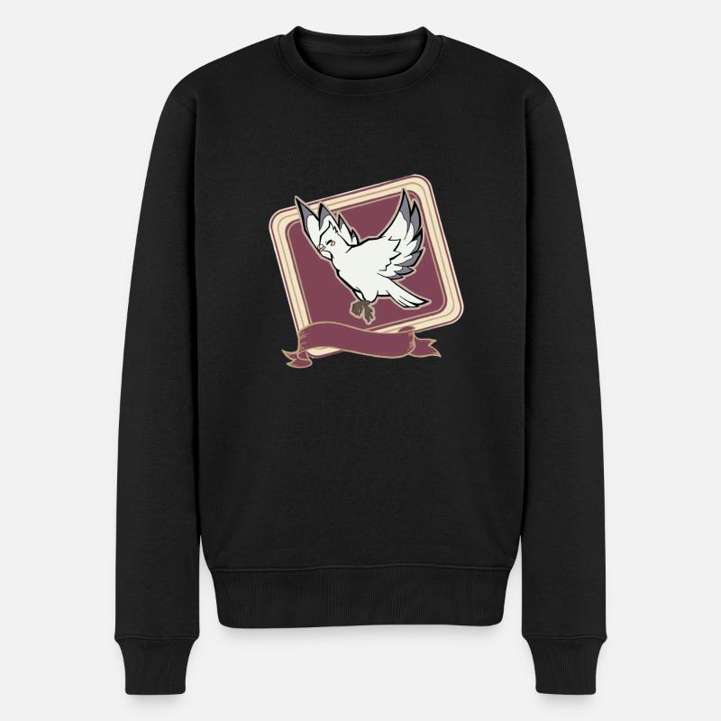 Oiseau - Pull Premium bio Homme - noir