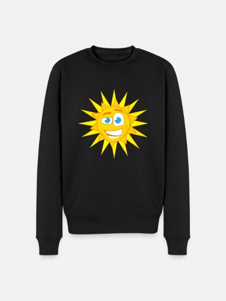 Sun summer sun rays - Men's Premium Organic Jumper - black