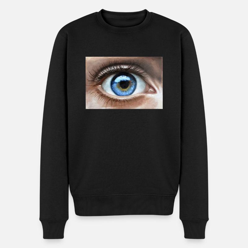 œil - Pull Premium bio Homme - noir