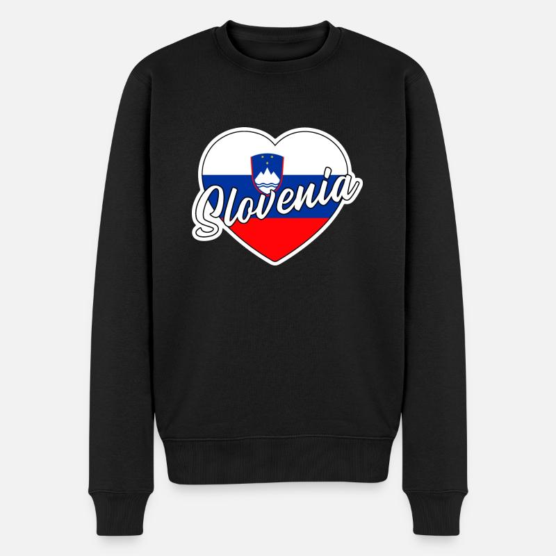 Slovénie - Pull Premium bio Homme - noir