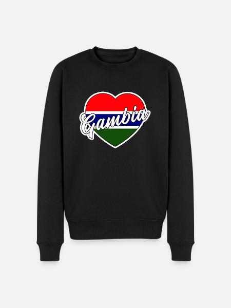 Gambia - Men's Premium Organic Jumper - black
