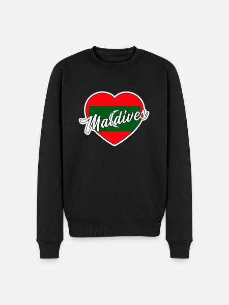 Malediven - Männer Premium Bio Pullover - Schwarz