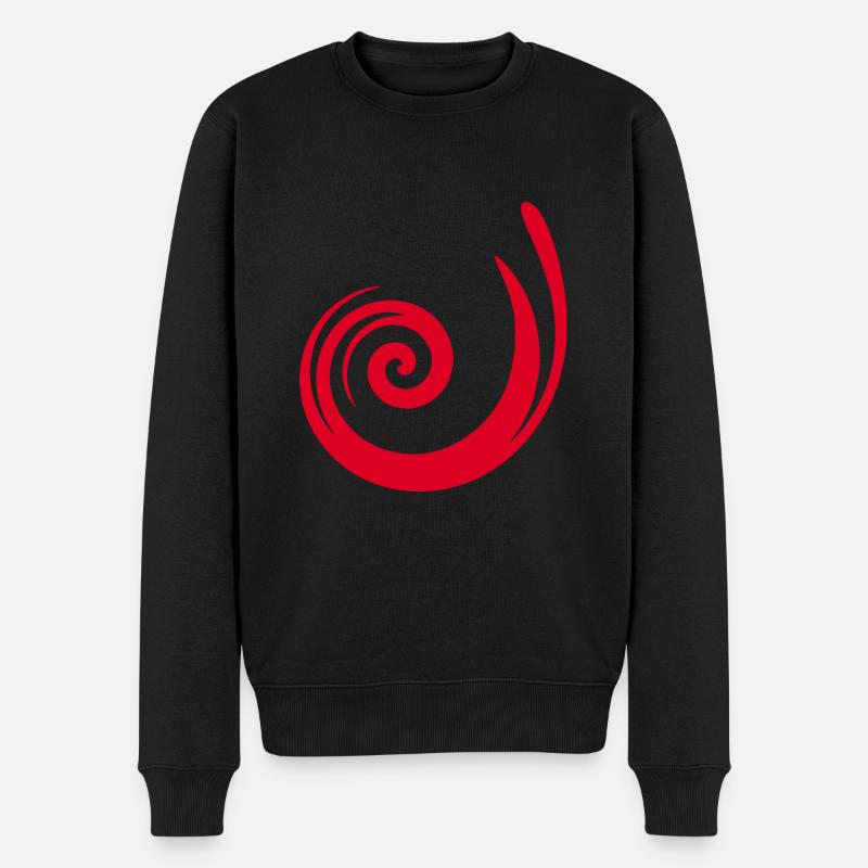 red pattern red gift idea - Men's Premium Organic Jumper - black