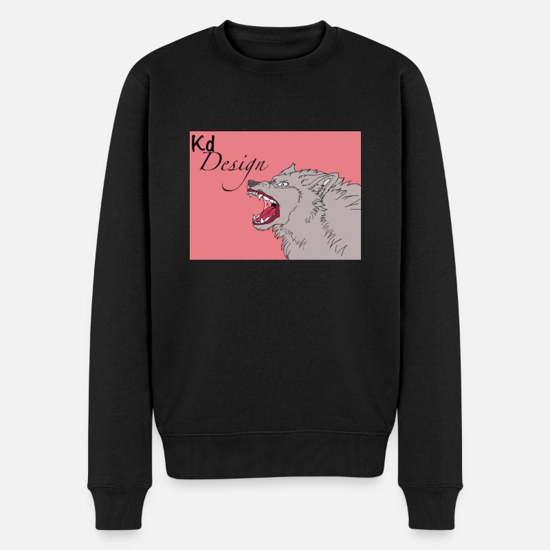 Wildwolf Design - Männer Premium Bio Pullover - Schwarz