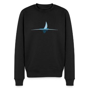 segler - Männer Premium Bio Pullover - Schwarz - Vorne - Nico (187cm)