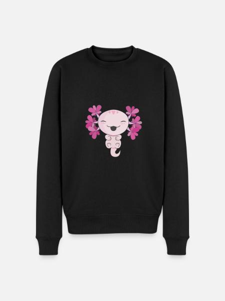 axolotl - Pull Premium bio Homme - noir