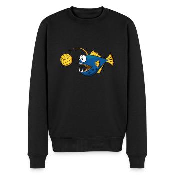 Anglerfisch Wasserball - Männer Premium Bio Pullover - Schwarz - Vorne - Nico (187cm)