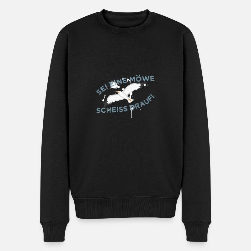 Tu es une mouette dessus ! - Pull Premium bio Homme - noir