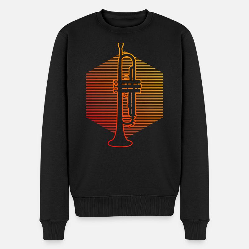 Trompetenspieler Trumpet Damen Trompeter - Männer Premium Bio Pullover - Schwarz