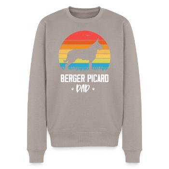 Berger de Picardie - Berger Picard - Männer Premium Bio Pullover - Taupe - Vorne - Nico (187cm)