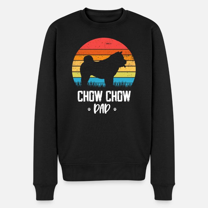 Chow Chow - Pull Premium bio Homme - noir