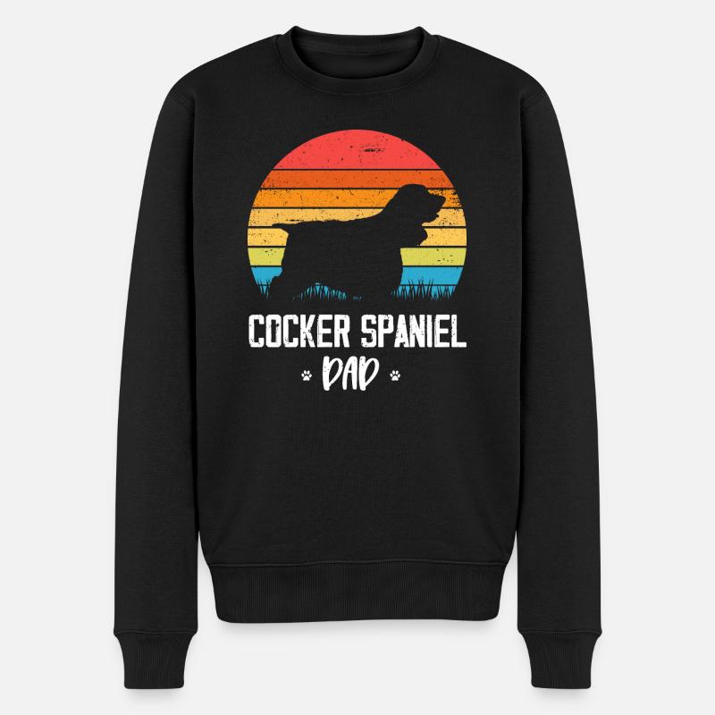 Cocker Spaniel - Männer Premium Bio Pullover - Schwarz