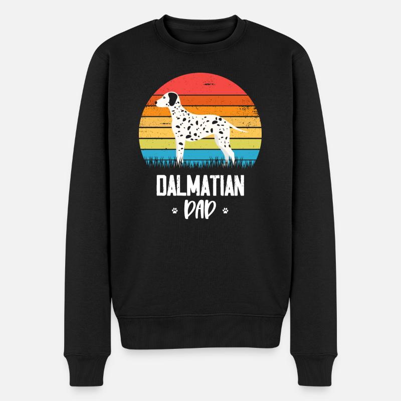 Dalmatiner - Männer Premium Bio Pullover - Schwarz