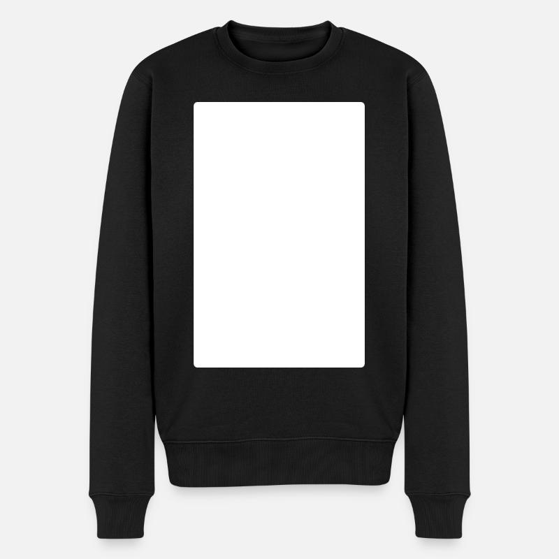 Rectangle - Blanc - Carré - Pull Premium bio Homme - noir