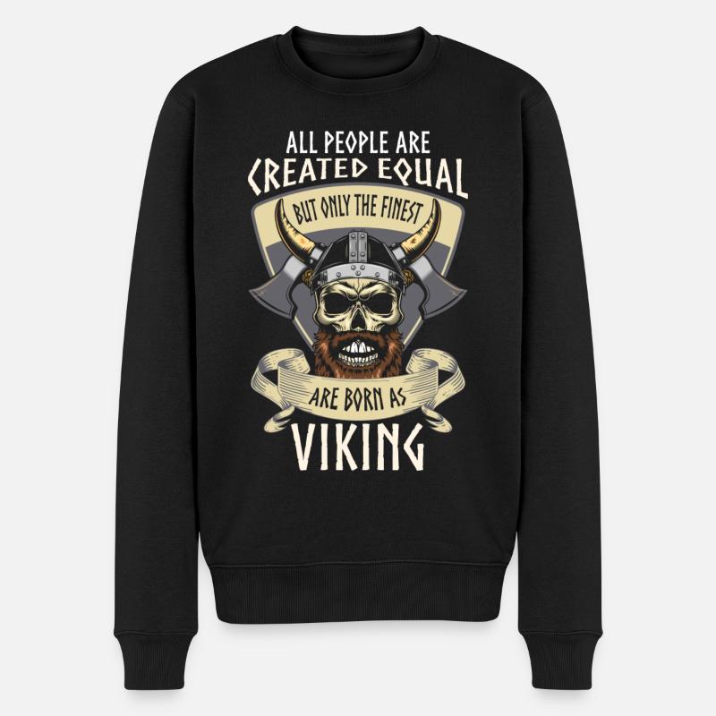 Odin Mythologie Guerrier - Pull Premium bio Homme - noir