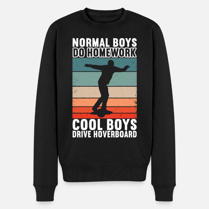 Hoverboard Skating - Männer Premium Bio Pullover - Schwarz