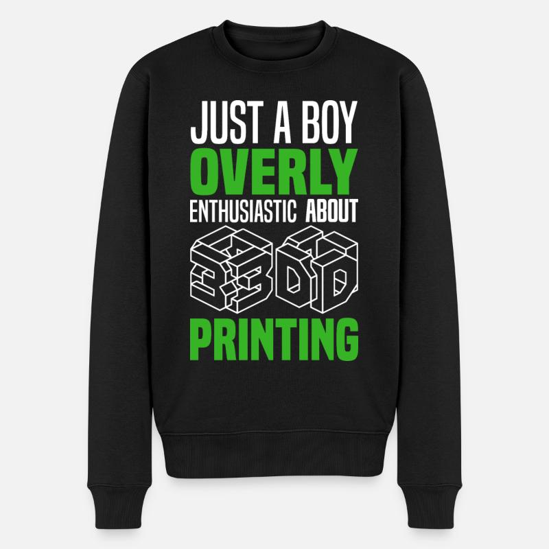 Impression 3D - Pull Premium bio Homme - noir