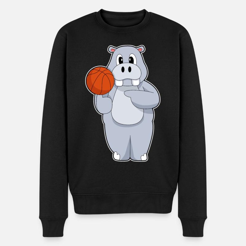 Hippo Basketteur Basketteur - Pull Premium bio Homme - noir