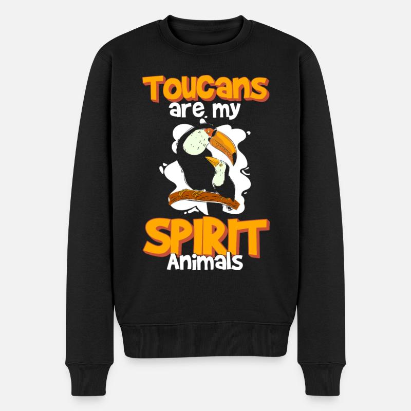 Toucan Holiday Jungle Tropicale - Pull Premium bio Homme - noir