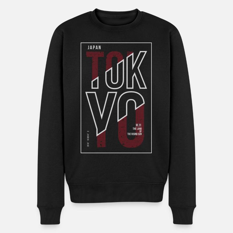 Tokyo, Japon - Pull Premium bio Homme - noir