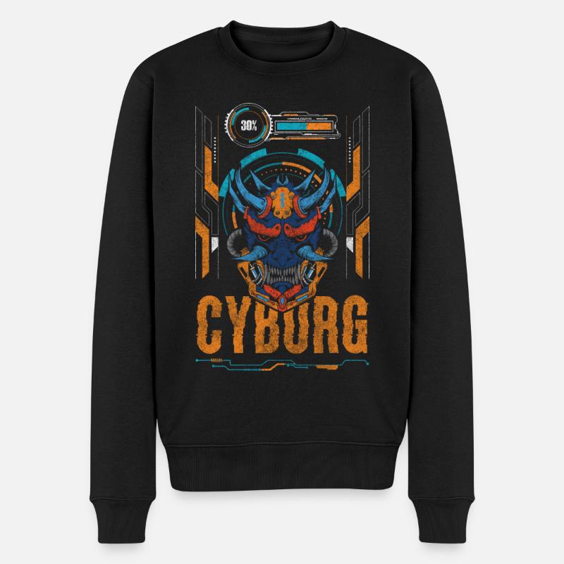 Cyborg Cosplay Anime - Pull Premium bio Homme - noir