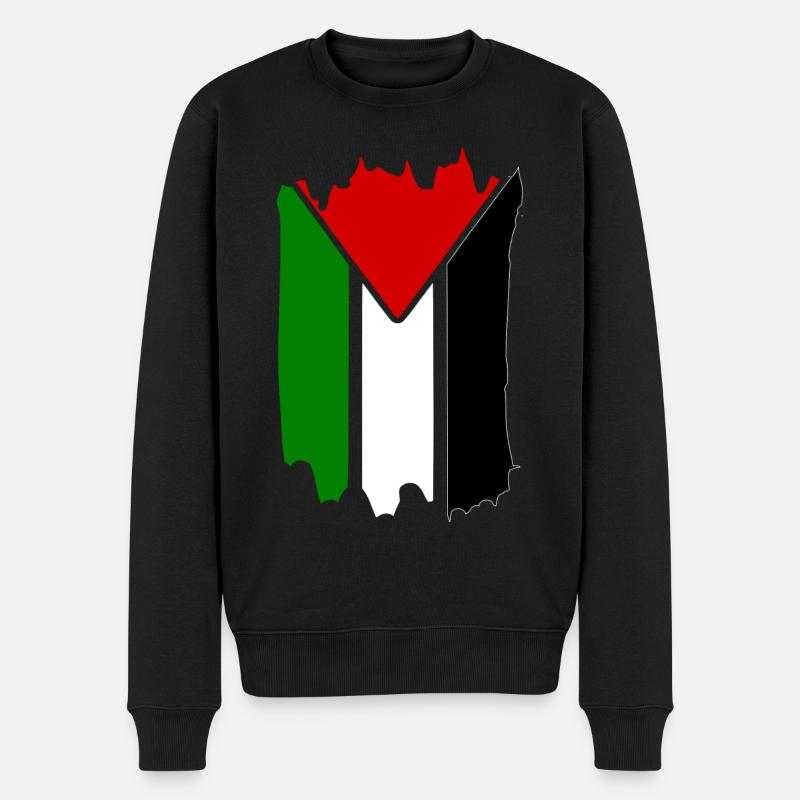 free palestine - Pull Premium bio Homme - noir
