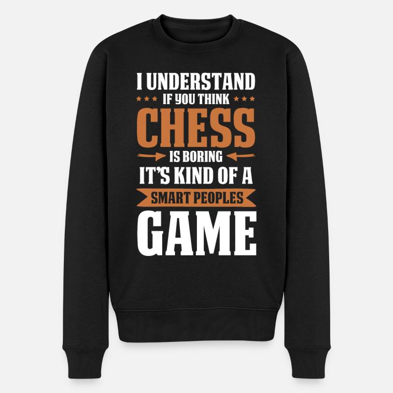 schachspiel chess - Männer Premium Bio Pullover - Schwarz