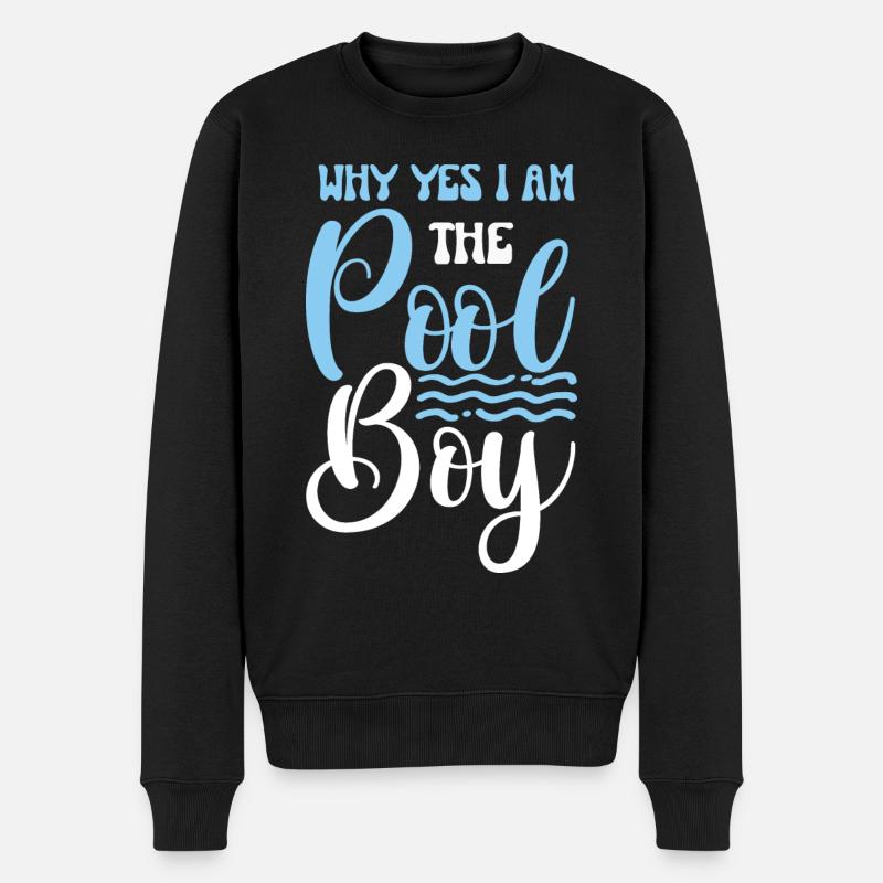 Garçon de piscine - Pull Premium bio Homme - noir