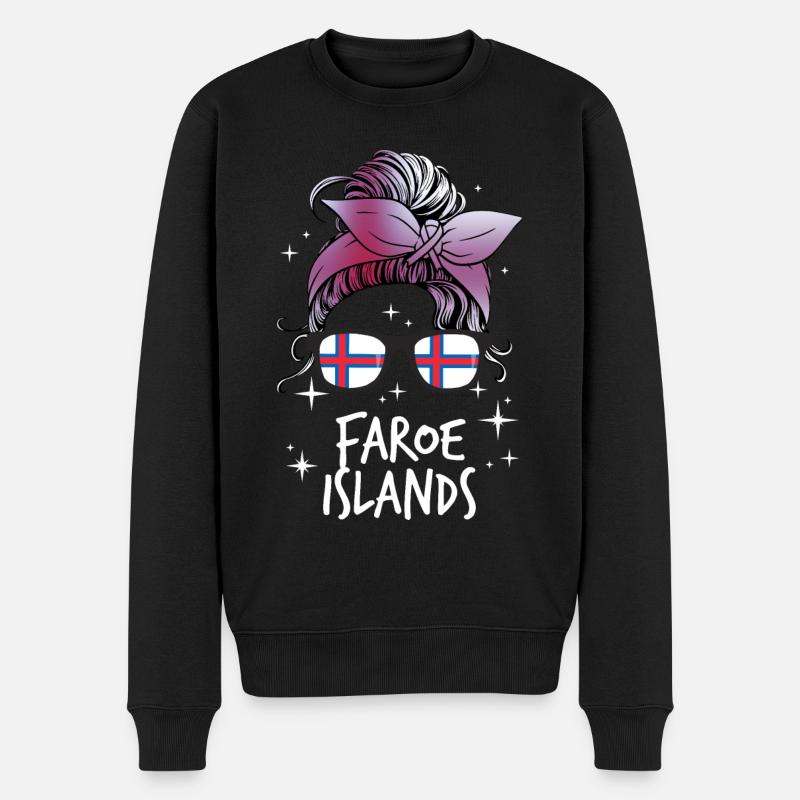 Îles Féroé - Pull Premium bio Homme - noir
