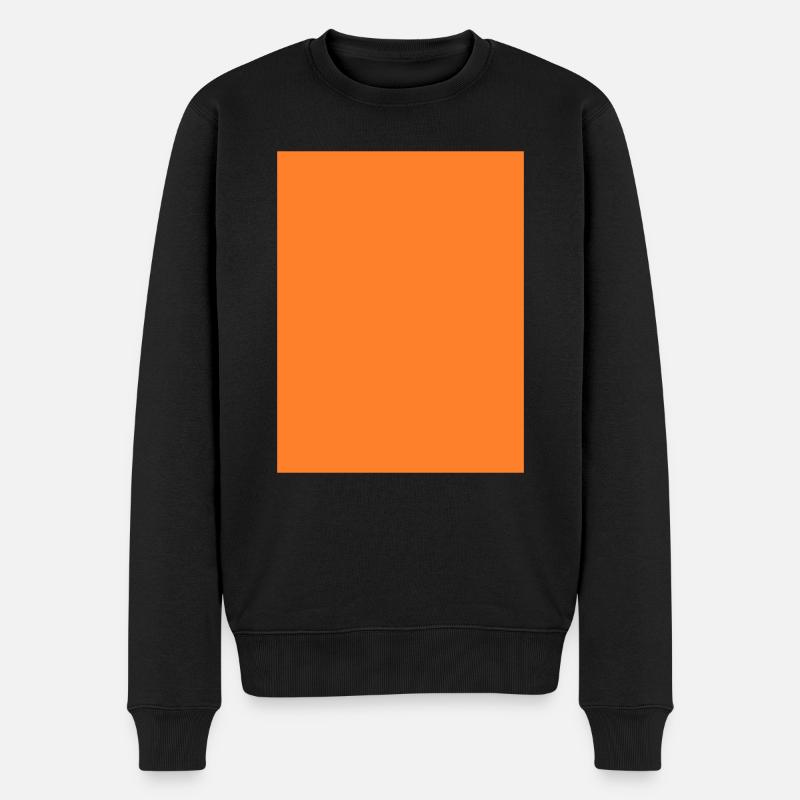 oranges Feld - Männer Premium Bio Pullover - Schwarz
