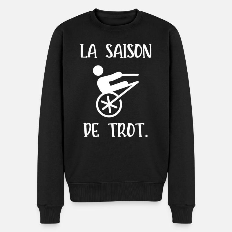 la saison de trot - Pull Premium bio Homme - noir