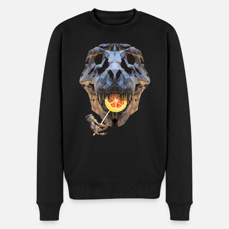 Lollo Rex - Männer Premium Bio Pullover - Schwarz