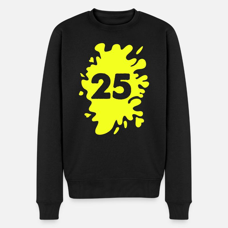 Klecks 25 - Männer Premium Bio Pullover - Schwarz