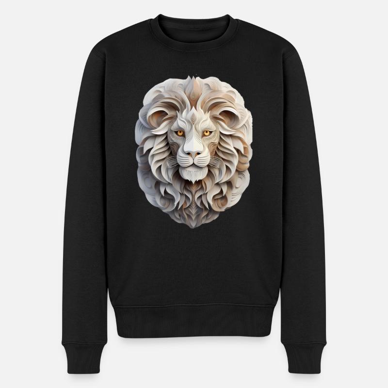 Signe du zodiaque Lion - Pull Premium bio Homme - noir