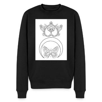 Gothic Tattoo #3 Coloring Page Pattern - Men's Premium Organic Jumper - black - Front - Nico (187cm)
