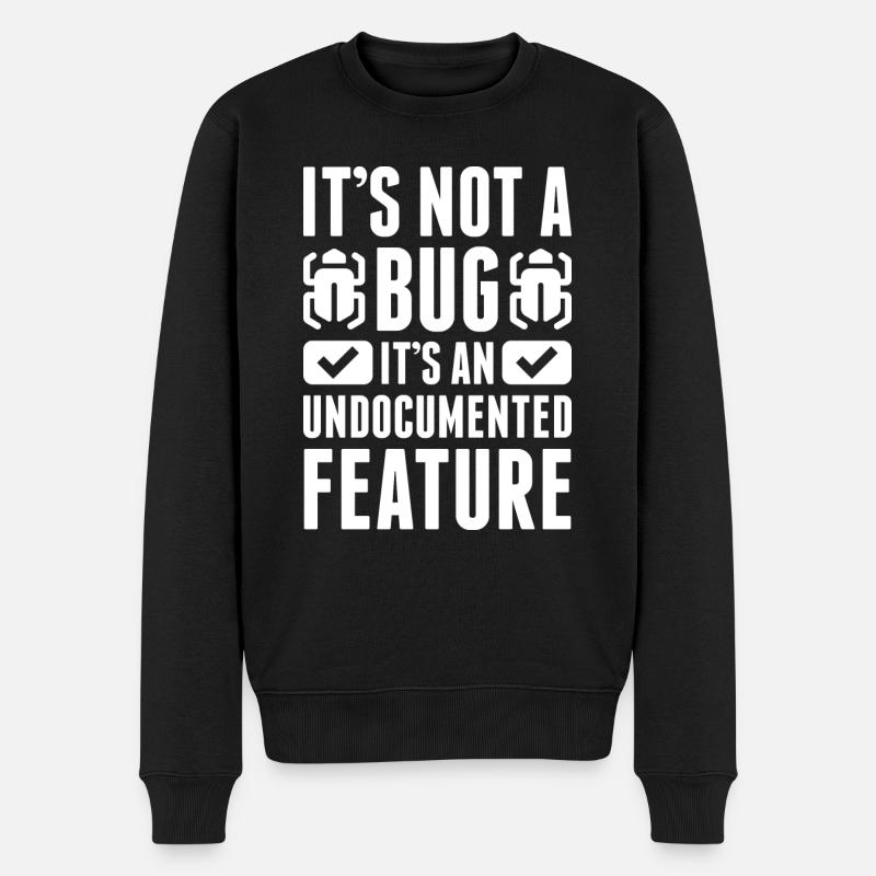 Es ist kein Fehler - Männer Premium Bio Pullover - Schwarz