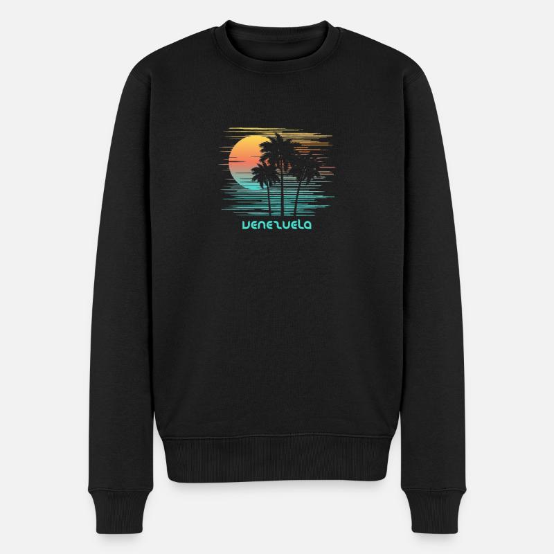 Venezuela Vacances souvenirs élégantes - Pull Premium bio Homme - noir