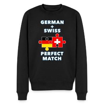 Puzzle Allemand Suisse - Pull Premium bio Homme - noir - Devant - Nico (187cm)