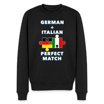 Puzzle Allemand Italien - Pull Premium bio Homme - noir - Devant - Nico (187cm)