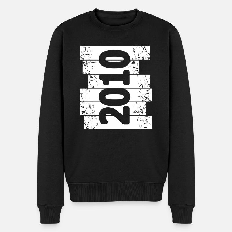 Papa 2010 - Männer Premium Bio Pullover - Schwarz