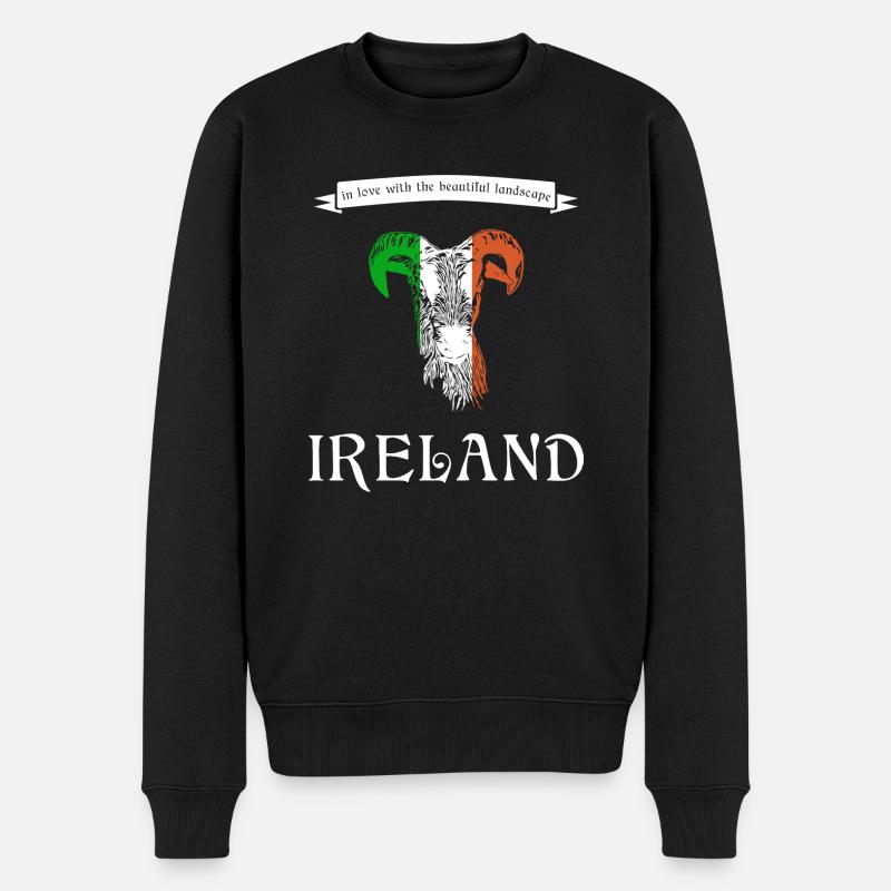 Irlande Irlande Moutons d’Irlande - Pull Premium bio Homme - noir